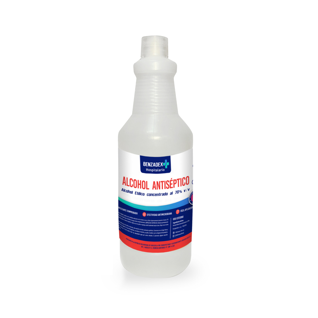 ALCOHOL ANTISÉPTICO AL 70% v/v 1 Litro